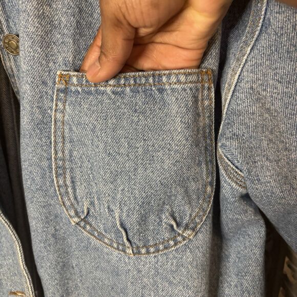 Vintage Unisex Sun Belt Denim Chore Coat Barn Field Work Jacket Size Large - Picture 3 of 13